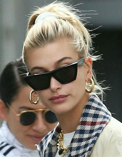 celine sunglasses hailey|hailey bieber eyelashes.